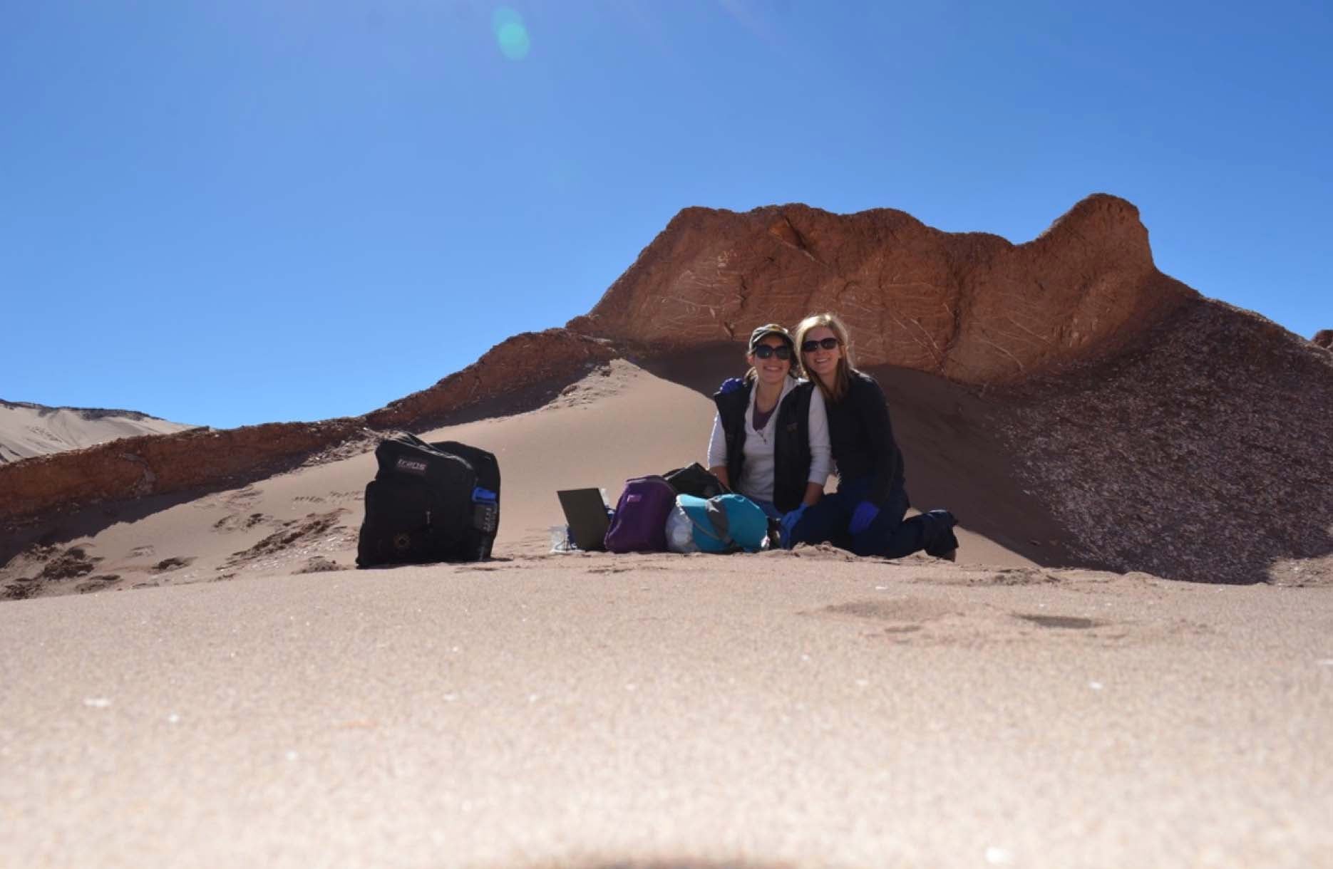 STIA Assistant Professor Sarah Stewart Johnson with an undergraduate student