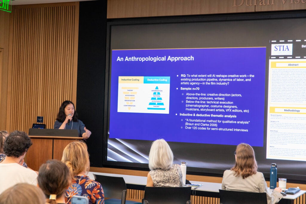 Sophia presenting her research